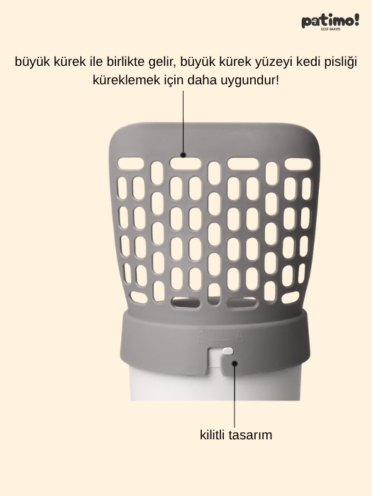 Patimo 2’si 1 Arada Kedi Kumu Küreği